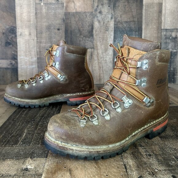 Raichle Vintage Hiking Mountaineering Boots Mens 8.5 M - Picture 2 of 12